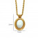 Золотистая цепочка с круглым кулоном CJM19080 Золотистая цепочка с круглым кулоном CJM19080
