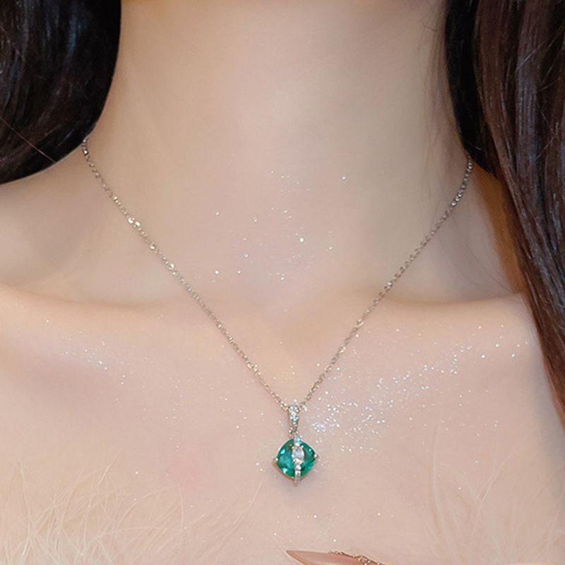 Серебряный набор с кольцом и колье ASUZ42141
