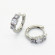 Золотые серьги с цветным цирконом ASUZ40446
