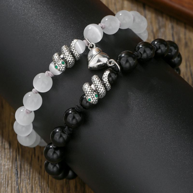 Парные браслеты хранители нежности с фигурными вставками Парные браслеты хранители нежности с фигурными вставками