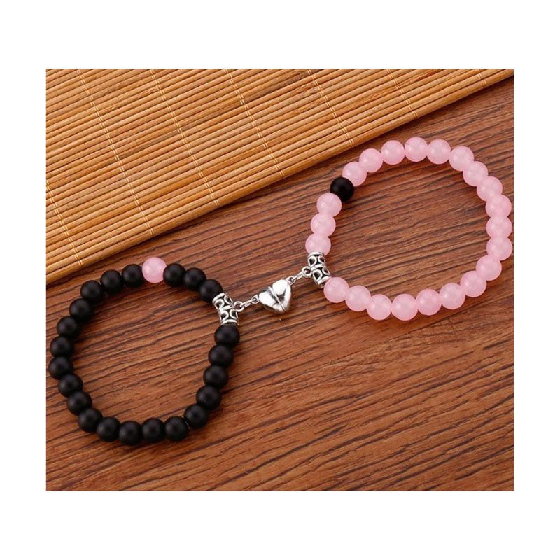 Парные браслеты хранители нежности с фигурными вставками Парные браслеты хранители нежности с фигурными вставками