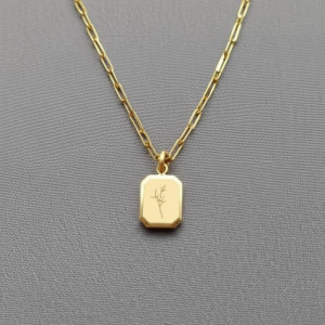 Колье медицинская сталь с напылением золотом J10941CJJ Колье медицинская сталь с напылением золотом J10941CJJ