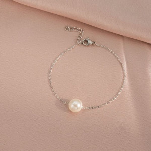 Браслет-цепочка с одиночной жемчужиной CJH83704
