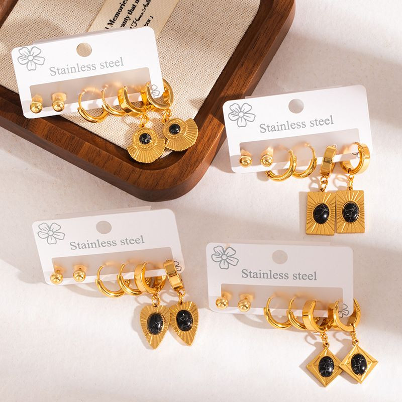 Стальной комплект бижутерии CJN43085