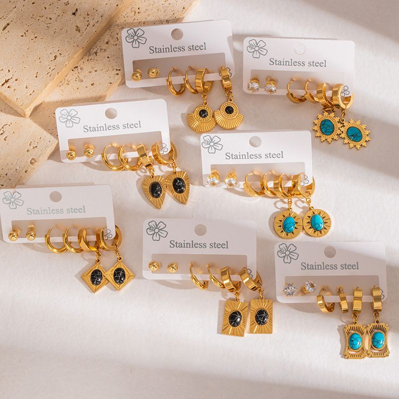 Стальной комплект бижутерии CJN43085 Стальной комплект бижутерии CJN43085