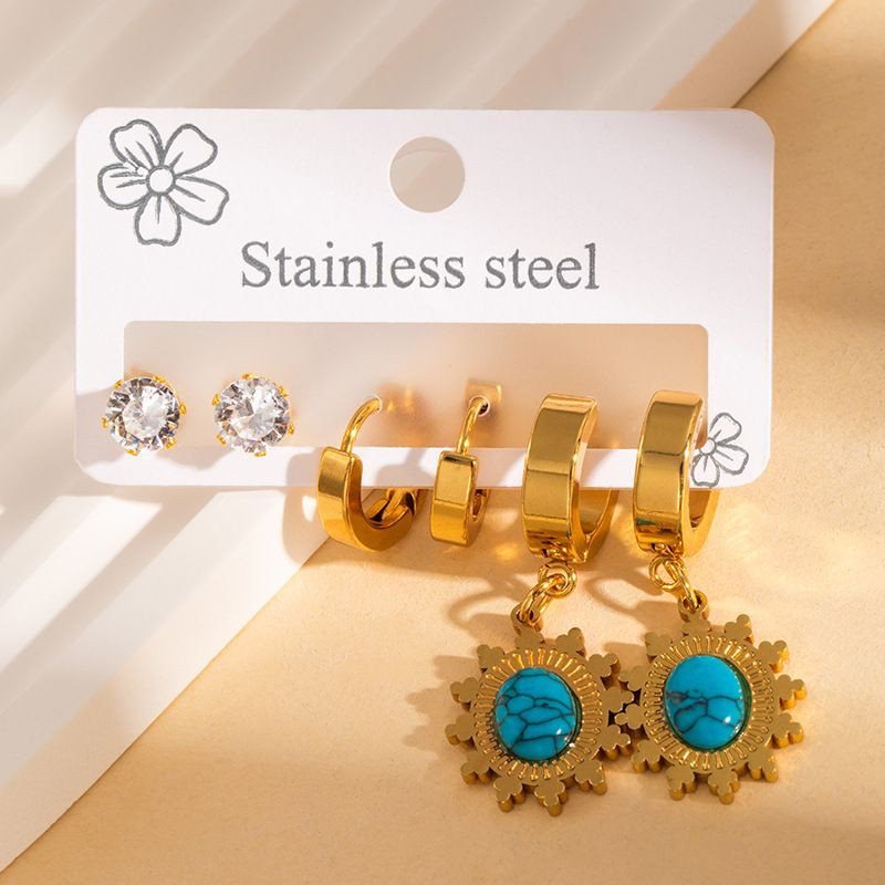 Стальной комплект бижутерии CJN43085