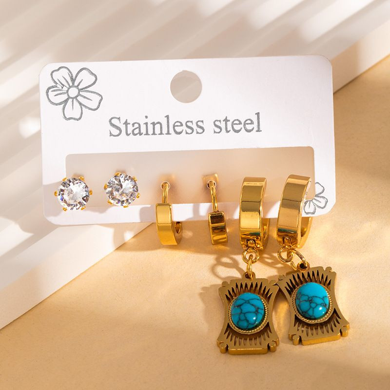 Стальной комплект бижутерии CJN43085