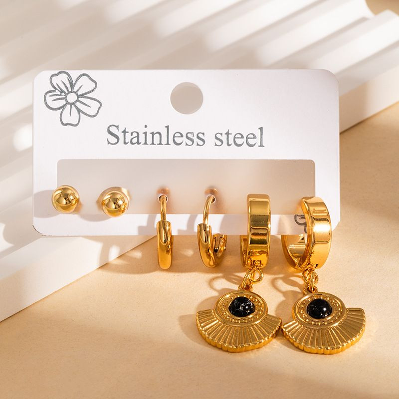 Стальной комплект бижутерии CJN43085