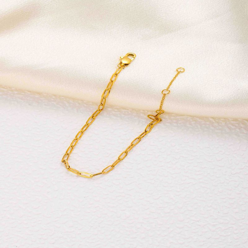 Браслет стальной с крупными овальными звеньями CJL32422