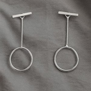 Серьги висячие ювелирный сплав 1J12102CJJ Серьги висячие ювелирный сплав 1J12102CJJ