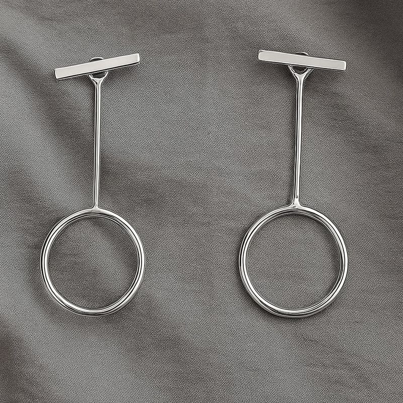 Серьги-пусеты с геометрическими подвесками 1J12102CJJ