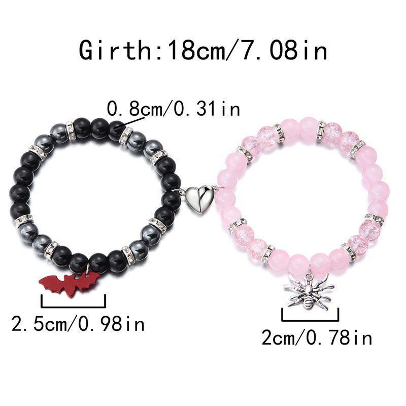 Парные браслеты спортивный шик с контрастными вставками