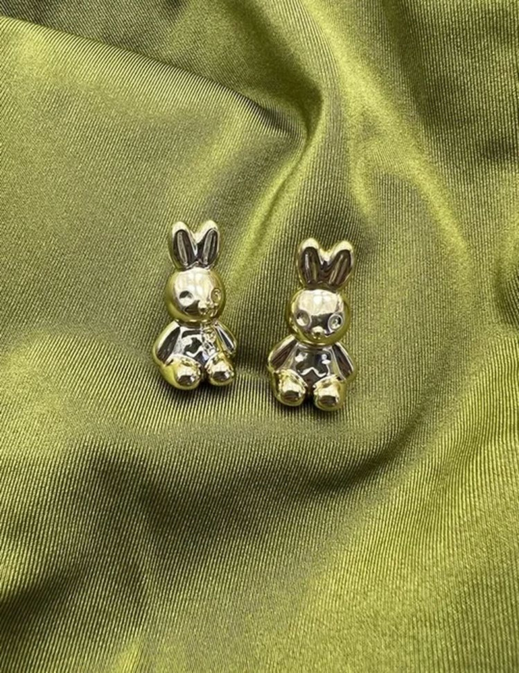 Серьги ccb пластик кролики J10056CJJ Серьги ccb пластик кролики J10056CJJ