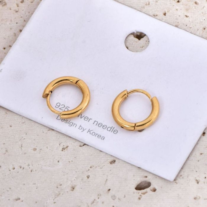 Серьги-кольца классические широкие CJM57841