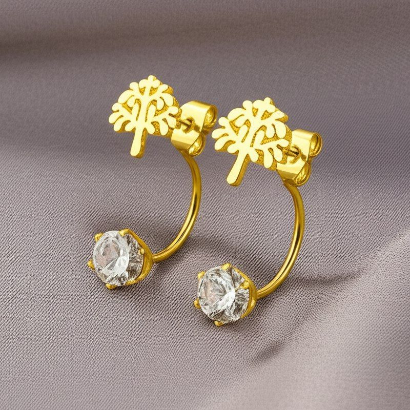 Серьги медицинская сталь с напылением золотом J10347(CJJ) Серьги медицинская сталь с напылением золотом J10347(CJJ)