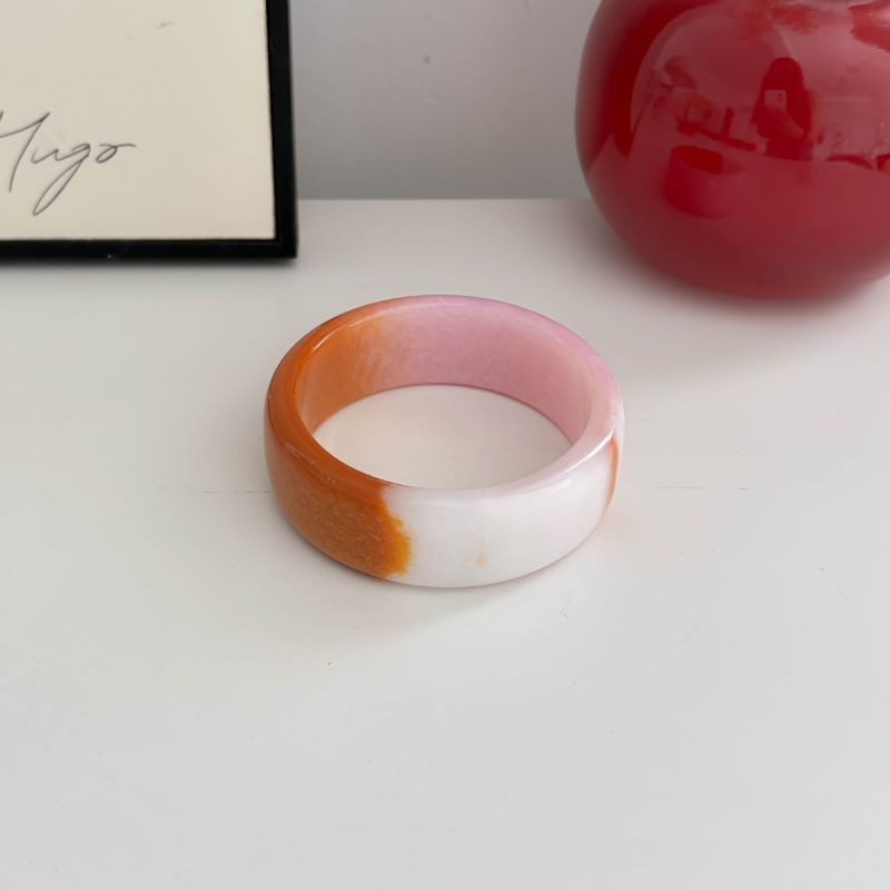 Сине-зелёно-оранжевый браслет из смолы с градиентом ASUZ34929