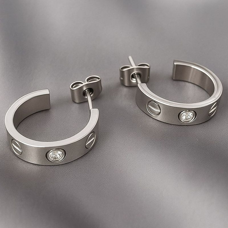 Серьги-полукольца с кристаллами 1J12048CJJ