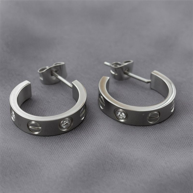 Серьги-полукольца с кристаллами 1J12048CJJ