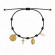 Белый плетеный браслет с металлическими элементами и жемчугом CJX66407