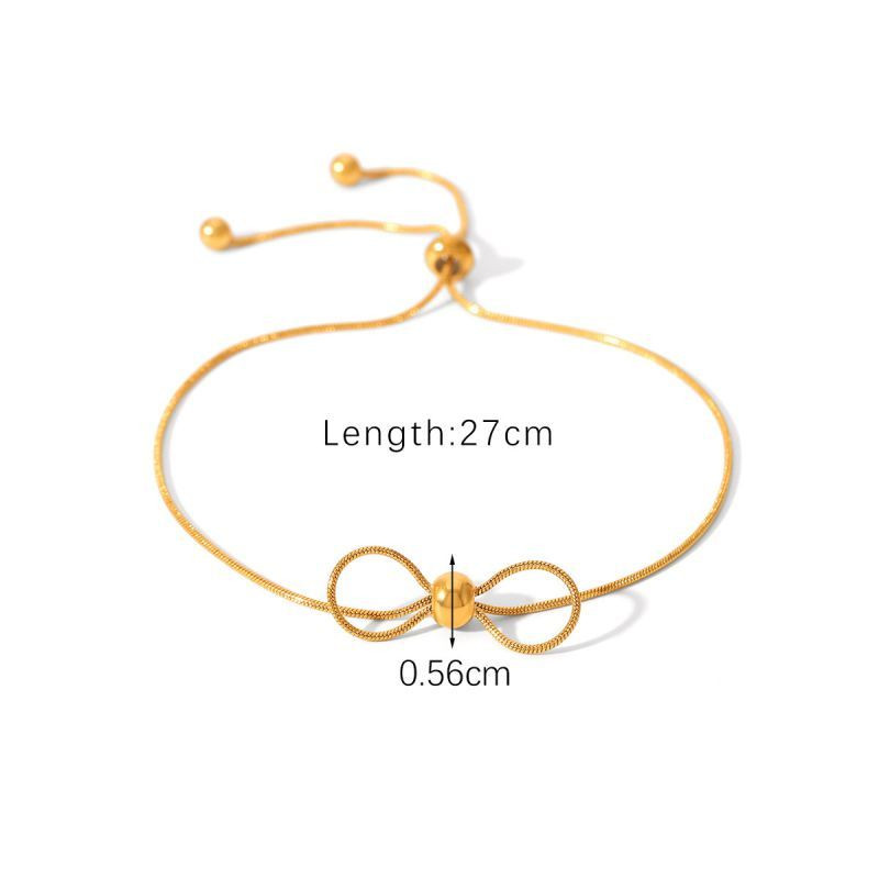 Браслет изящный с центральным элементом в форме банта CJL78792