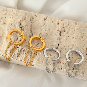 Серьги сталь CJL91134 Серьги сталь CJL91134