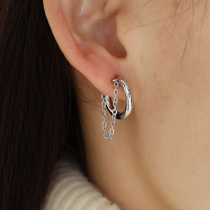 Серьги сталь CJL91134 Серьги сталь CJL91134