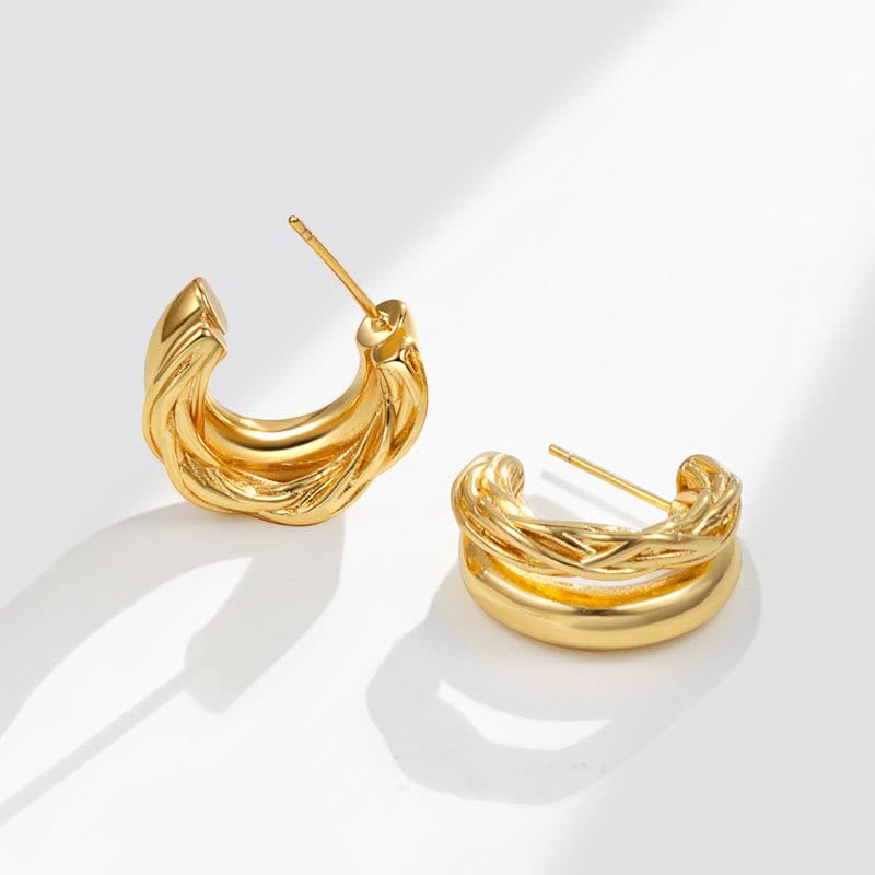 Серьги с напылением золотом 1J11630CJJ Серьги с напылением золотом 1J11630CJJ