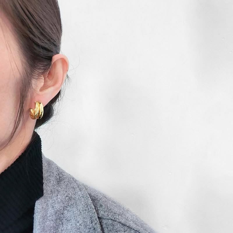 Серьги с напылением золотом 1J11630CJJ Серьги с напылением золотом 1J11630CJJ