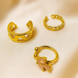 Сет из трех золотистых каффов 1J10997CJJ