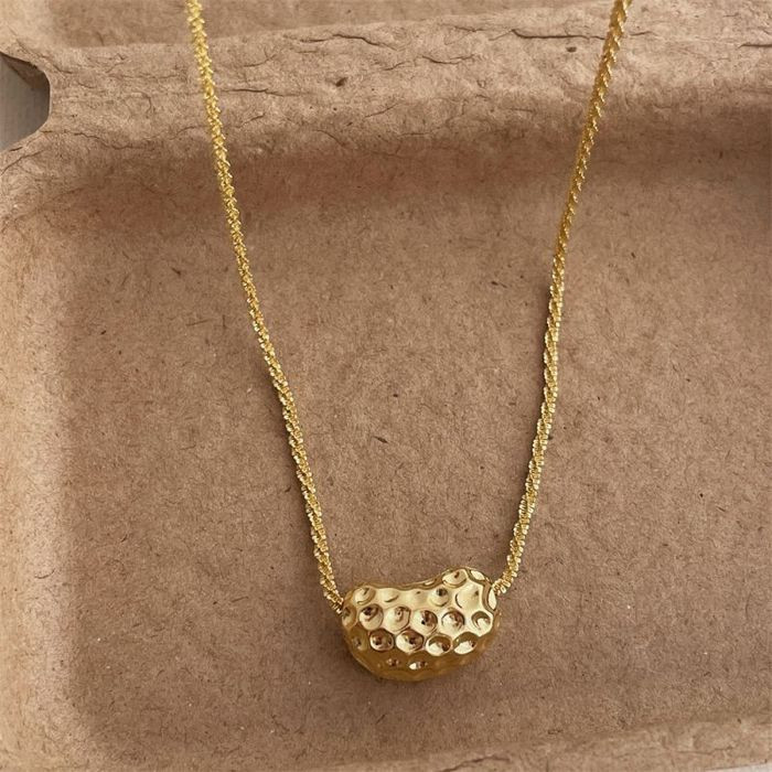 Золотистая цепочка с миниатюрной подвеской в форме бочонка CJL14759