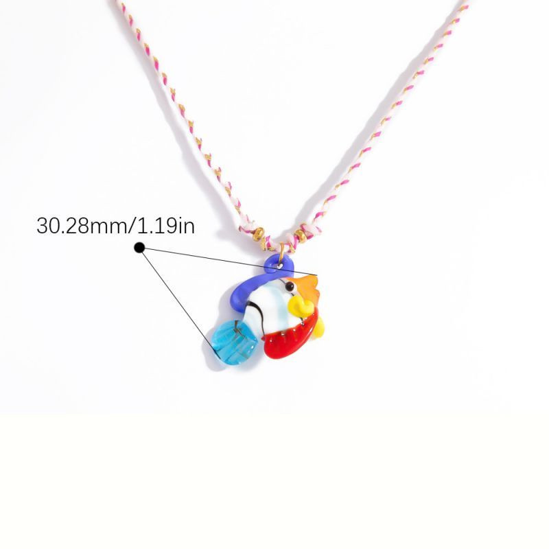 Яркая цепочка с кулоном рыбка на выбор CJL24191