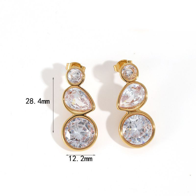 Серьги-пусеты Геометрические с жемчугом CJP75949