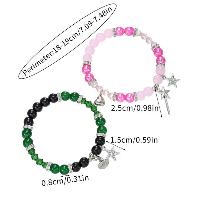 Парные браслеты нежная привязанность с мини-подвесками CJK81850