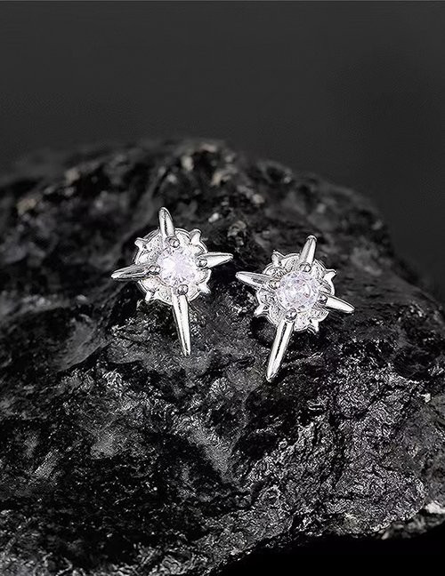 Серьги-пусеты «Полярная звезда» M14847