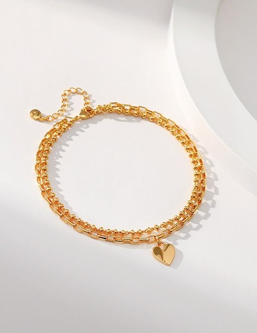 Браслет с медальоном-сердцем Z29605