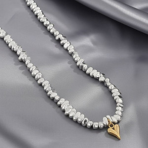 Колье ювелирный сплав сердце 1J11844CJJ Колье ювелирный сплав сердце 1J11844CJJ