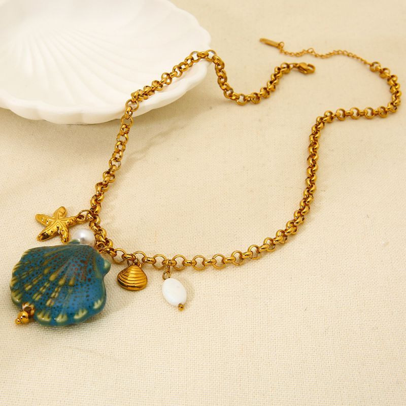 Колье из стали CJP49641