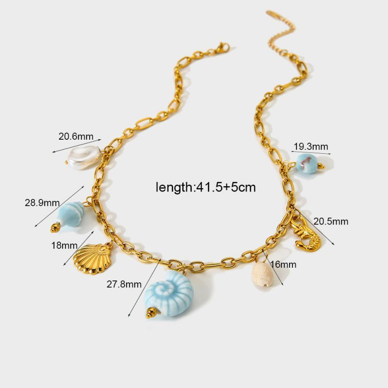 Колье из стали CJP80039