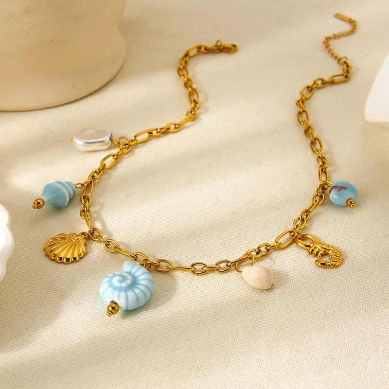 Колье из стали CJP80039