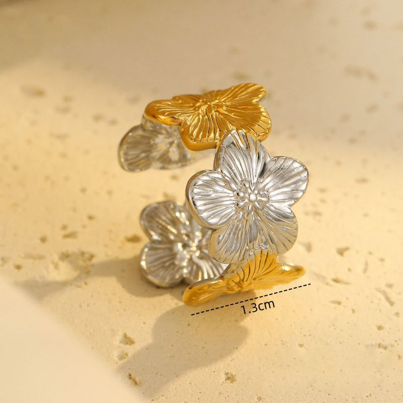 Разомкнутое кольцо из стали с волнообразным краем CJL83487