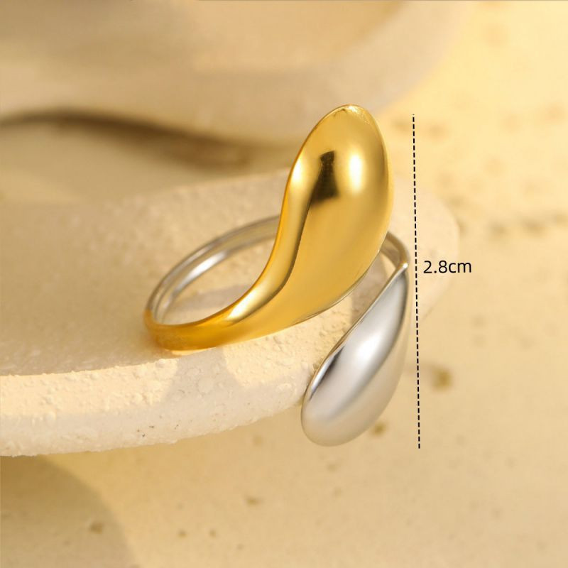 Разомкнутое кольцо из стали с волнообразным краем CJL83487