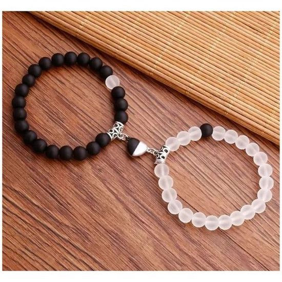 Комплект парных браслетов с магнитным замком CJL17170