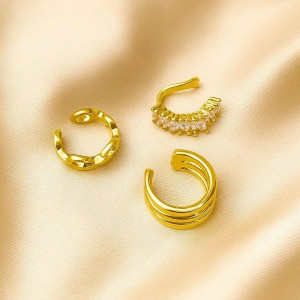 Кафф (комплект) медь с напылением золотом J10999CJJ Кафф (комплект) медь с напылением золотом J10999CJJ