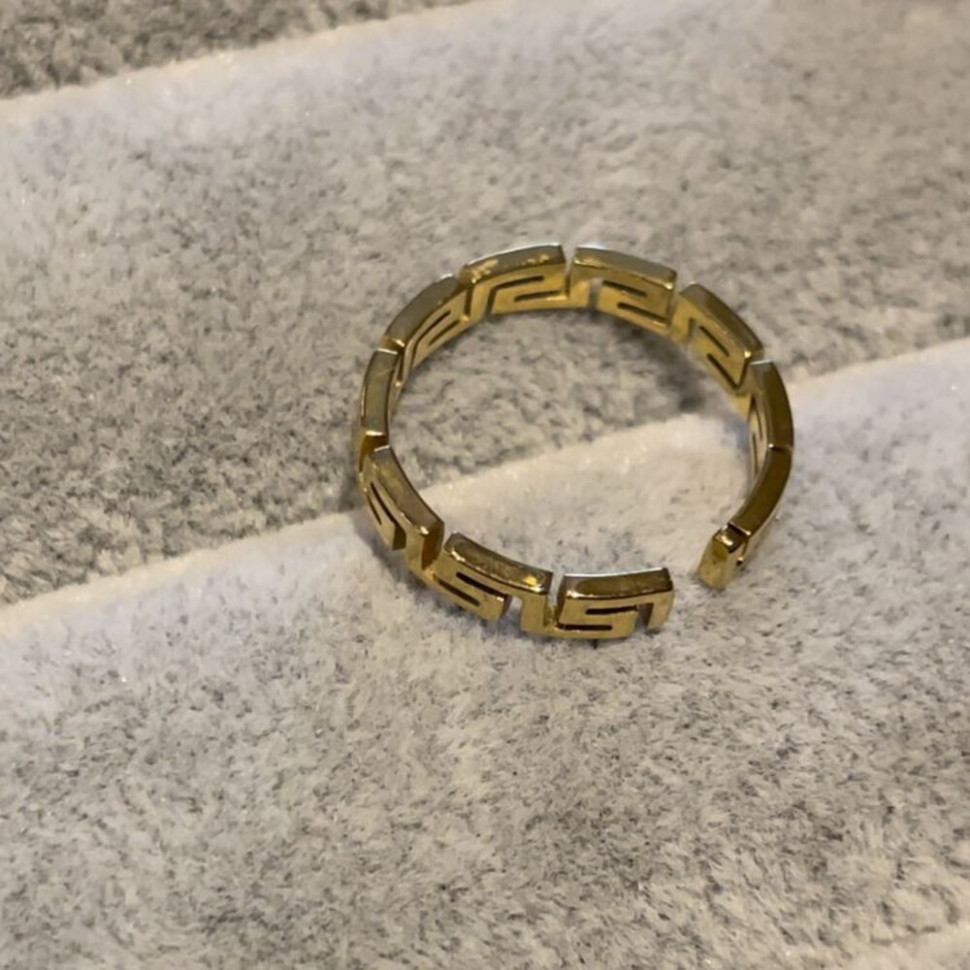 Кольцо медицинская сталь с напылением золотом J11126CJJ Кольцо медицинская сталь с напылением золотом J11126CJJ