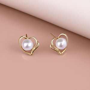 Серьги медь с напылением золотом J10710CJJ