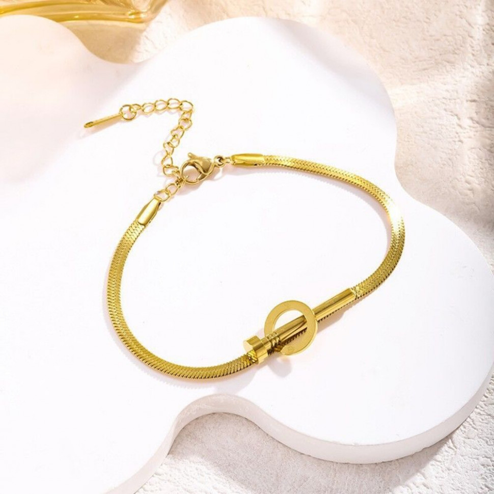 Браслет-цепочка с узловым элементом и гвоздем CJH37259 Браслет-цепочка с узловым элементом и гвоздем CJH37259