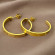 Тонкие золотистые серьги-кольца 1J12051CJJ Тонкие золотистые серьги-кольца 1J12051CJJ