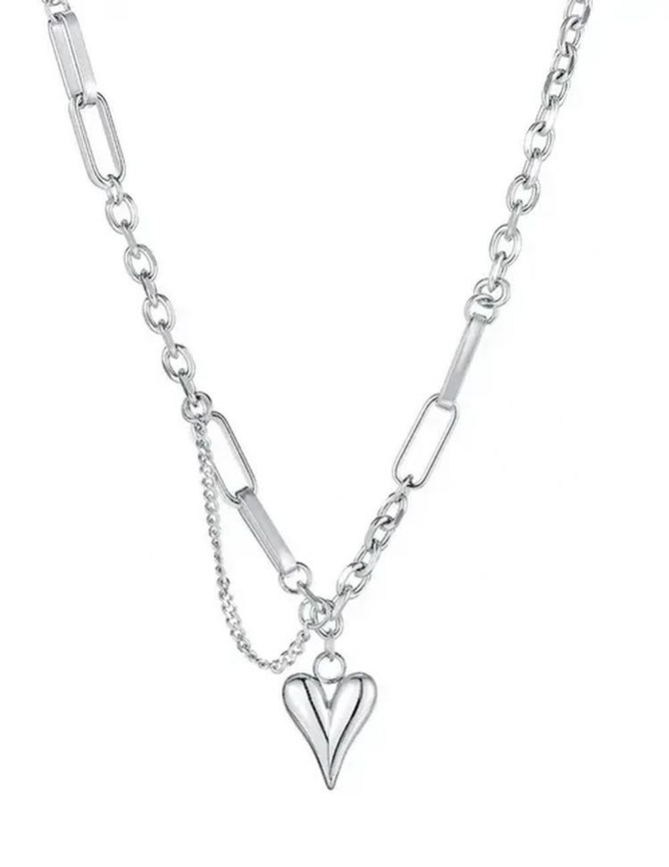 Стальная цепочка кулон в виде сердца J10104CJJ Стальная цепочка кулон в виде сердца J10104CJJ