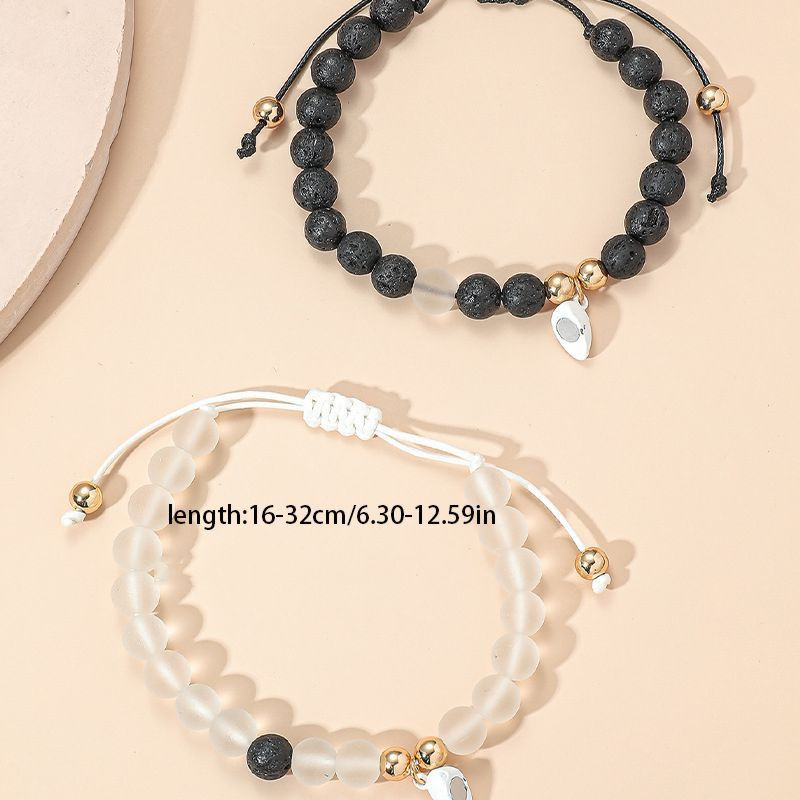 Парные браслеты баланс стихий из натуральных бусин CJF80586