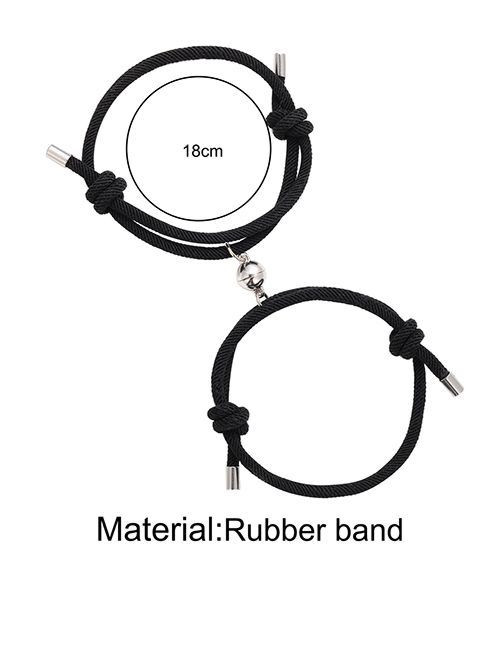 Парные браслеты лаконичное притяжение в монохроме V39324